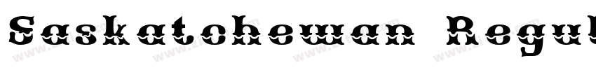 Saskatchewan Regular字体转换
